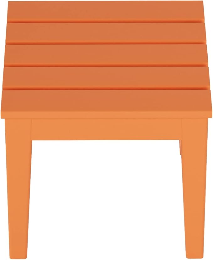 WestinTrends Ashore Outdoor Patio Modern Adirondack Side Table, Orange