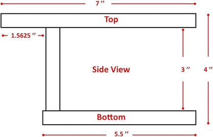 Poly Cup Holder for Adirondack Chair or Patio, Fits Standard- Large Cups (2 Pack, Tudor Brown)