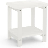 2-Tier Outdoor Side Table, 16" Adirondack Small Side Table All Weather Resistant, Patio End for Outside or Indoor, Patio - Photo 1