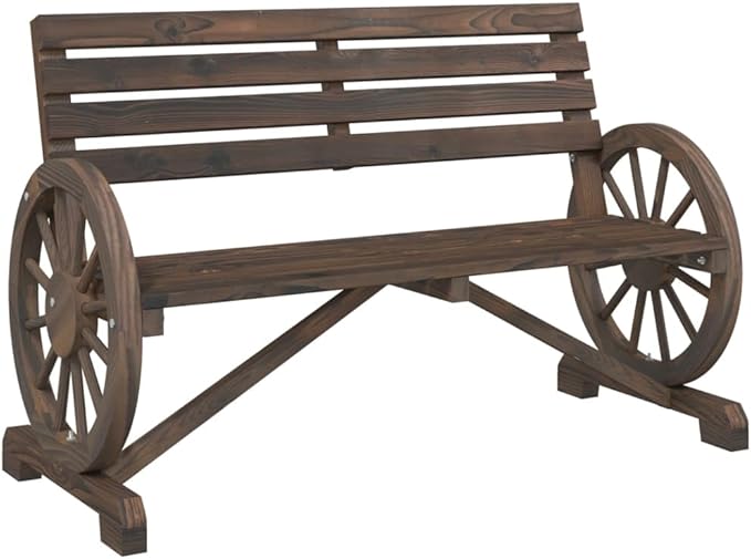 Garden Chairs Lounge Chair Outdoor Chairs Patio Chairs Patio Bench 2-Seater Solid Wood Fir for Outdoor Backyard Deck Garden