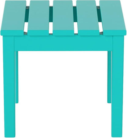 WestinTrends Ashore Outdoor Patio Modern Adirondack Side Table, Turquoise