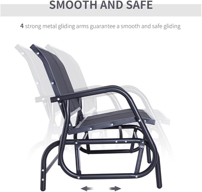 2-Person Outdoor Garden Park Bench, Patio Loveseat Chair, Loveseat Bench for Backyard, Poolside, Front Porch,Outdoor Bench Seat - Patio Garden Bench, Outside Chair with Seat,47.25"L x 27.5"W x 33.5"H