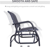2-Person Outdoor Garden Park Bench, Patio Loveseat Chair, Loveseat Bench for Backyard, Poolside, Front Porch - Photo 5