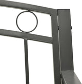 Garden Bench Outdoor Bench Patio Bench Cushions for Outdoor, Park, Yard, Entryway, Iron Metal Frame Furniture - Photo 7