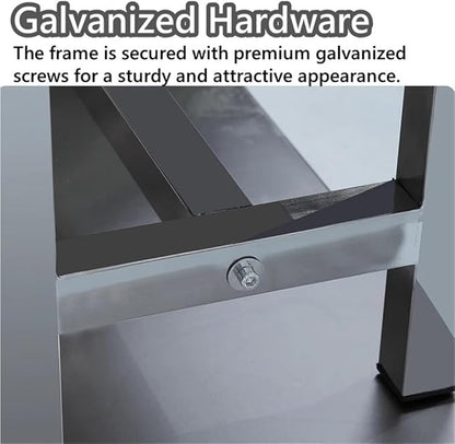 304 Stainless Steel Benches, Outdoor Garden Bench with Large Load-Bearing Capacity, Commercial Use Long Bench, Bench Seat for Patio, Park, Locker Room(100cm/39.4in)