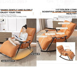 Padded Zero Gravity Chair Oversized Patio Recliner Chair Adjustable Headrest Lounge Chairs Chairs with Adjustable - Photo 4