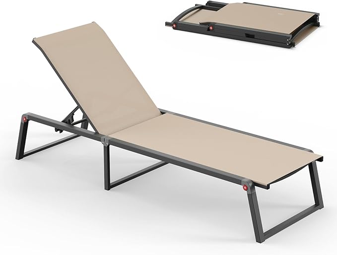 Aluminum Chaise Lounge Chair Outdoor - Photo 1