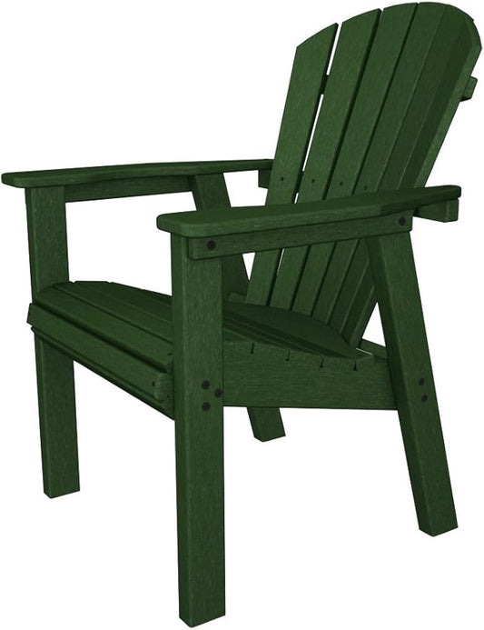 POLYWOOD SHD19BL Seashell Casual Chair, Black