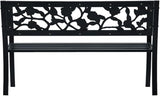 Patio Bench, Outside Bench, Yard Bench, Porch Bench, Metal Bench, Bench with Back, Park Benches, for Patio Furniture - Photo 5