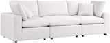 Modway Commix Outdoor Patio Overstuffed Sofa in White - Photo 4