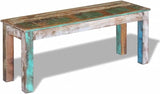 Vintage Solid Reclaimed Wood Garden Bench for Indoor and Outdoor Use - Photo 6