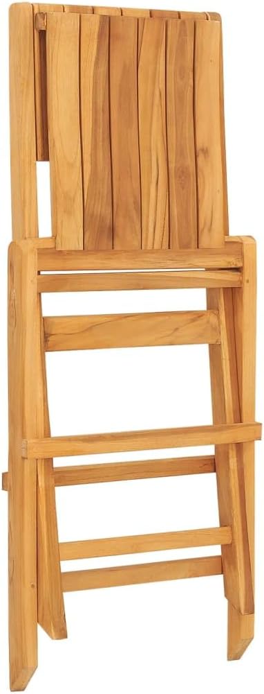 Folding Patio Chairs 2 pcs 18.5"x24"x35.4" Solid Wood Teak Outdoor Chairs Furniture Balcony Furniture Suitable for Gardens, Pools, patios.
