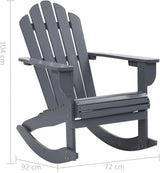 (Fast Shipments) Wooden Rocking Chair - Photo 2