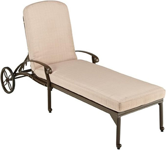 Homestyles Capri Taupe Outdoor Chaise Lounge