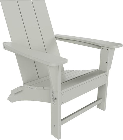 WestinTrends Ashore Modern Outdoor Folding Adirondack Chair, Sand