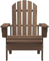 Outdoor Adirondack Chair with Side Table, Solid Fir Wood Patio Lounge Chair for Garden, Deck, and Backyard - Photo 3