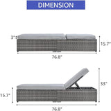 Patiorama Outdoor Patio Chaise Lounge Chair - Photo 2