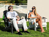 SERWALL Adirondack Chair with Cup Holders - Composite Adirondack Chairs HDPE Outdoor Chairs All Weather Use- White - Photo 2