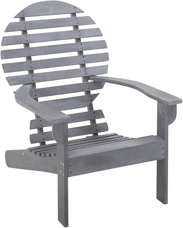 Solid Acacia Wood Adirondack Chair for Outdoor Relaxation - Photo 1