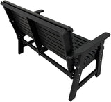 Poly Lumber Outdoor Bench, HDPE All-Weather Bench, Never Rots or Fades, for Patio, Porch, Garden and Park - Photo 7