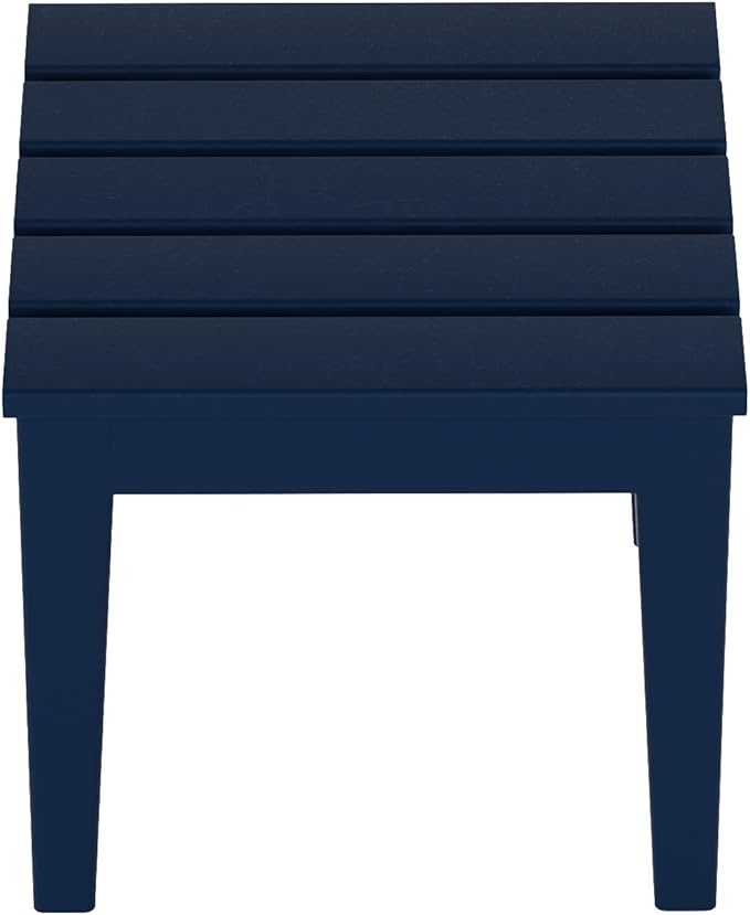 WestinTrends Ashore Outdoor Patio Modern Adirondack Side Table, Navy Blue - Photo 6