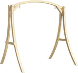 VINGLI Outdoor Wooden Swing Frame, Heavy Duty 1000 LBS A-Frame Swing Stand with Farmhouse Cottage Style - Photo 1