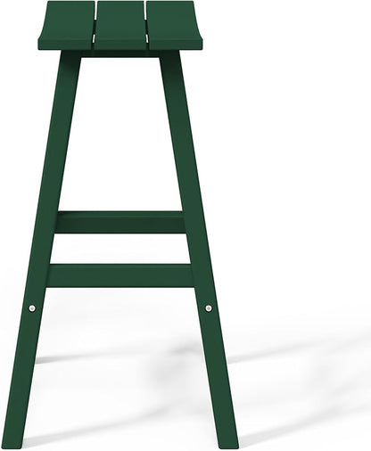WestinTrends Malibu Malibu 29 Inch High Backless Seat Bar Stools (Set of 3), Dark Green
