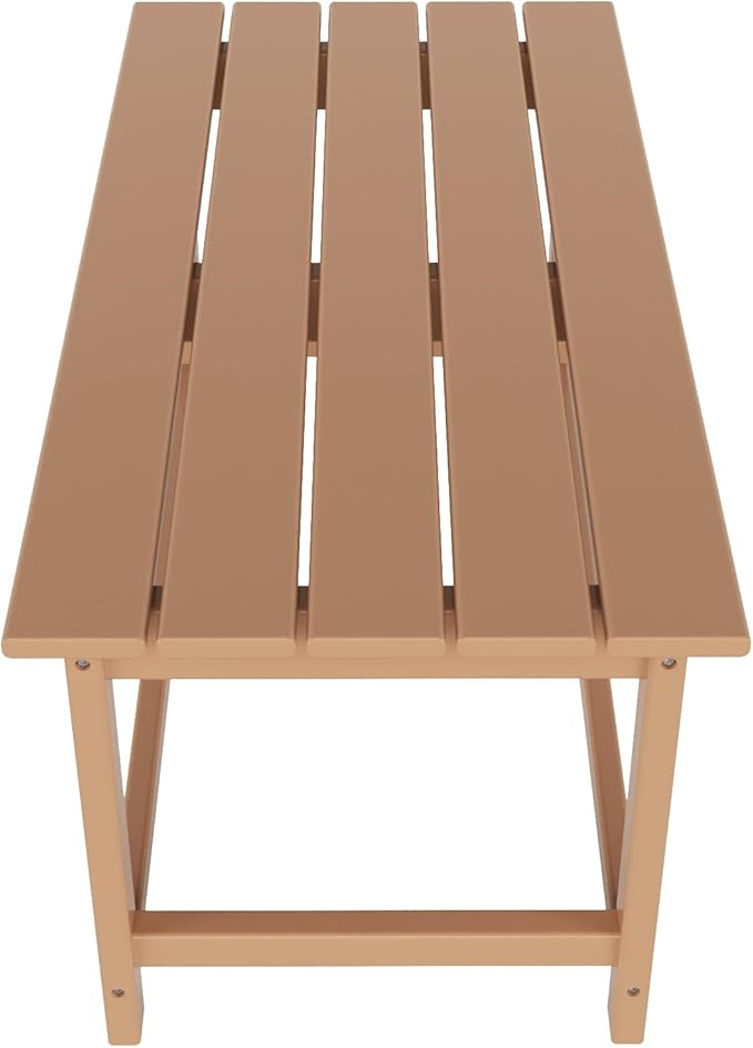 WO WESTIN OUTDOOR HDPE Laguna Outdoor Poly Adirondack Coffee Table, Teak