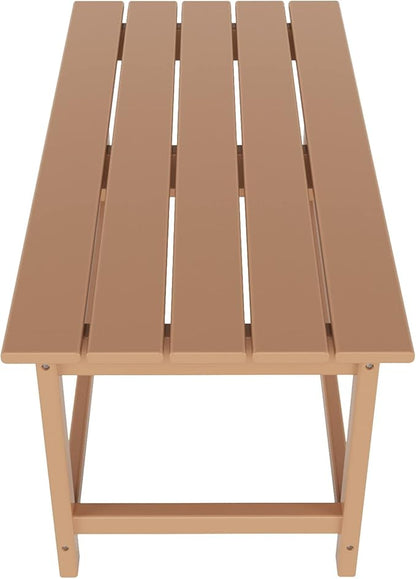 WO WESTIN OUTDOOR HDPE Laguna Outdoor Poly Adirondack Coffee Table, Teak