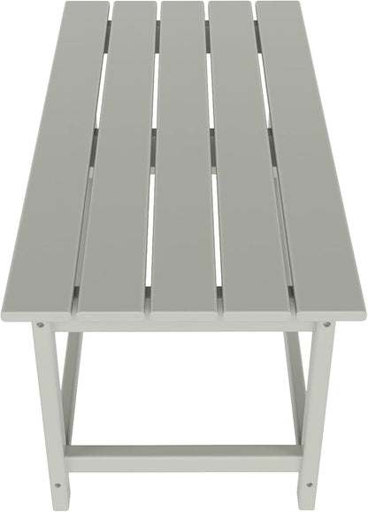 WO WESTIN OUTDOOR HDPE Laguna Outdoor Poly Adirondack Coffee Table, Sand