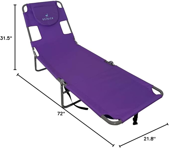 Ostrich Chair Backpack Chaise Chair, Purple - Photo 2