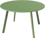 Grand patio Outdoor Round Coffee Table, 28-inch Patio Side Table, Great for Backyard Patio Deck, Sage Green - Photo 1