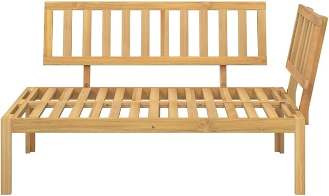 Pallet Corner Sofa Brown Solid Acacia Wood Modular Garden Sofa Patio Set Outdoor Patio Couch for Outdoor Courtyard