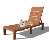 DIMAR GARDEN Outdoor Chaise Lounge,Resin Pool Lounge Chair Waterproof Recliner, Caramel - Photo 1