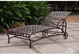 Iron Multi-Position Patio Chaise Lounge in Pewter - Photo 2