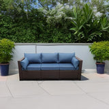 Rattaner 3-Seat Patio Wicker Sofa - Photo 5