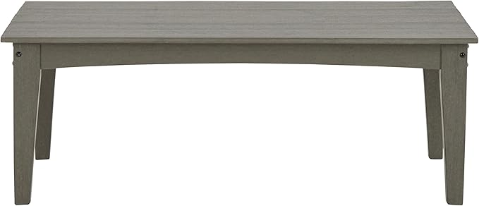 Signature Design by Ashley Visola Outdoor HDPE Patio Cocktail Table, Gray - Photo 7