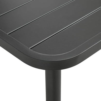 SKM Patio Table Dark Grey 31.5"x31.5"x28.3" Steel