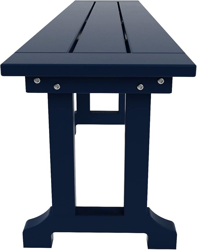 WO WESTIN OUTDOOR HDPE Laguna Trestle 65" Bench,Navy Blue