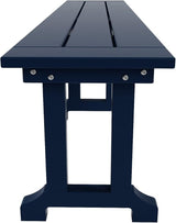 WO WESTIN OUTDOOR HDPE Laguna Trestle 65" Bench,Navy Blue - Photo 4
