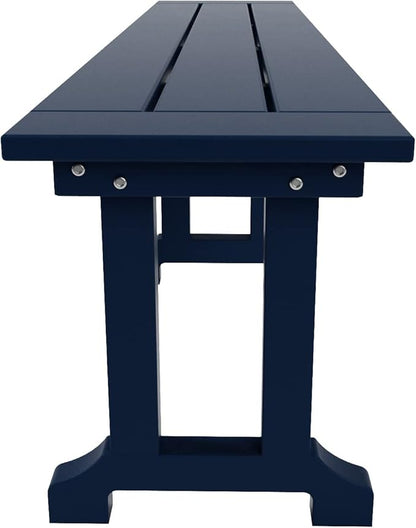 WO WESTIN OUTDOOR HDPE Laguna Trestle 65" Bench,Navy Blue