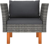 Poly Rattan Furniture, Wicker Furniture, Lightweight Structure, With Comfortable Removable Cushion, Outdoor Sofa/Bench - Photo 3