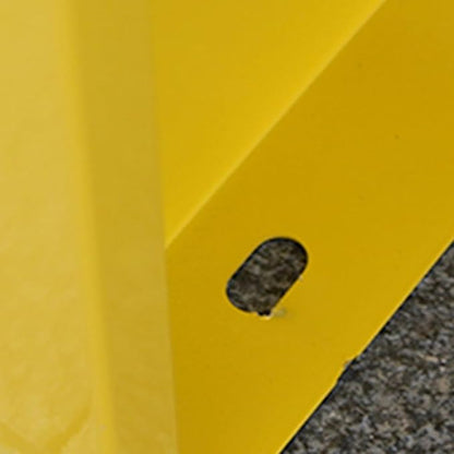 LITFAD Outdoor Indoor Bench Art Deco Alloy Picnic Bench Modern Multicolor Park Bench Waterproof Metal Garden Bench for Patio, Lawn, Yard, Porch, Yellow, 87" L x 16" W x 18" H