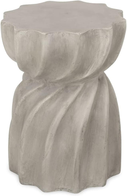 Richie Indoor Contemporary Lightweight Concrete Accent Side Table