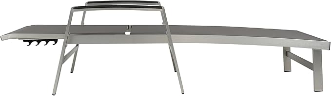 Christopher Knight Home Patio Aluminum Chaise Lounge, Adjustable Mesh Chaise Lounge, 5 Position Backrest Recliner - Photo 5