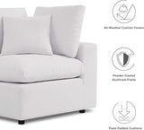 Modway Commix Outdoor Patio Overstuffed Loveseat in White - Photo 10