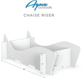 Aqua Outdoors in-Pool DEEP Ledge Chaise Set - Two Chaises - Two Headrest Pillows - Chaise Risers and One Large in Pool - Photo 3