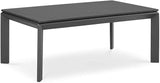 Modway Riverside Aluminum Outdoor Patio Coffee Table in Gray - Photo 1