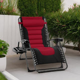 Best Choice Products Oversized Padded Zero Gravity Chair, Folding Outdoor Patio Recliner - Photo 5