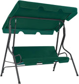 3-Seater Garden Swing Bench with Canopy, Heavy-Duty Outdoor Porch Swing Chair, Powder-Coated Steel Frame - Photo 1